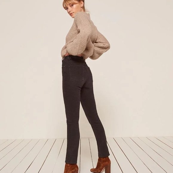 Reformation High-Waist Hepburn Skinny Jeans - 27 Petite - Picture 2 of 6
